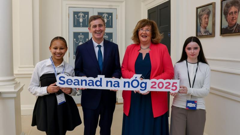 Mayo's young people help shape Ireland’s EU Presidency priorities at Seanad na nÓg 2025