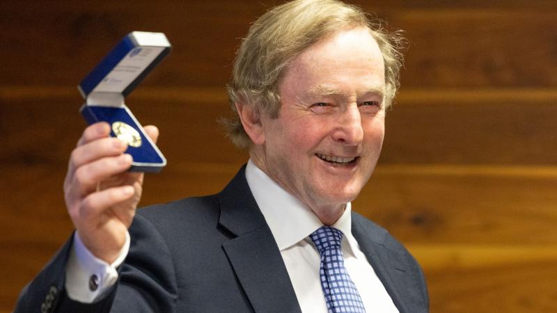 Former Taoiseach Enda Kenny presented with prestigious Trinity award