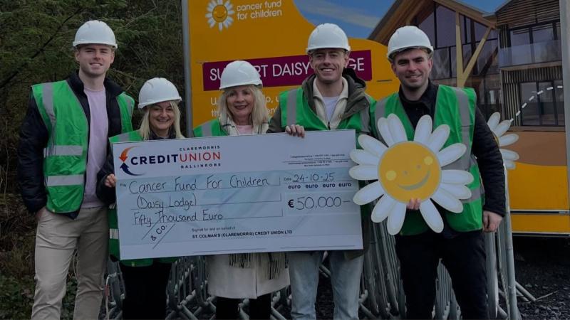 Mayo charity donates €50k towards build of Daisy Lodge to support children with cancer