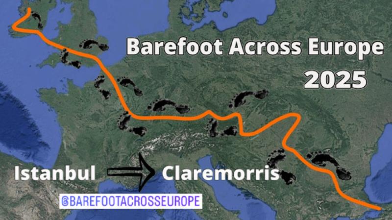 Barefoot across Europe