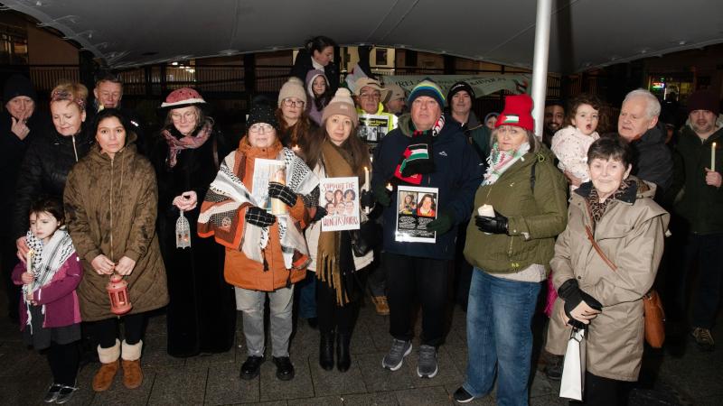 Mayo IPSC holds emergency candlelit vigil in solidarity with Palestine 