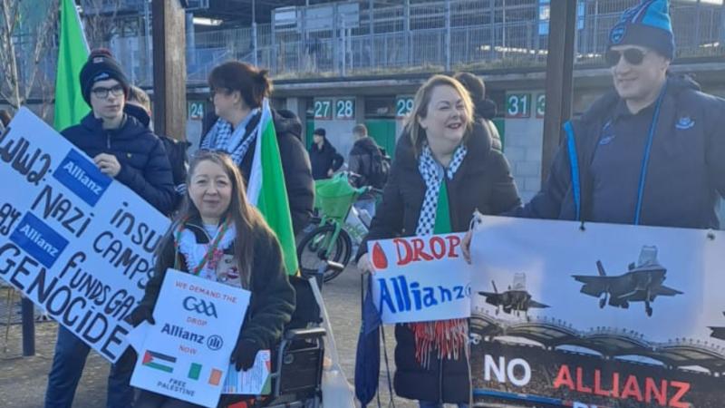 &lsquo;Drop Allianz now&rsquo; &ndash; Mayo protesters call on GAA to end sponsorship