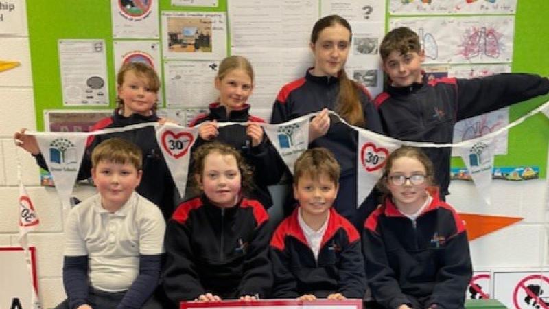 North Mayo primary school children call for reduced speed limit