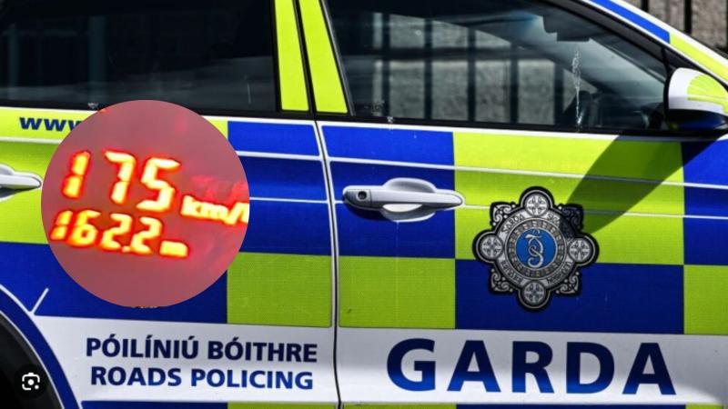 Mayo motorist detected speeding at 175 km/h by Garda&iacute;