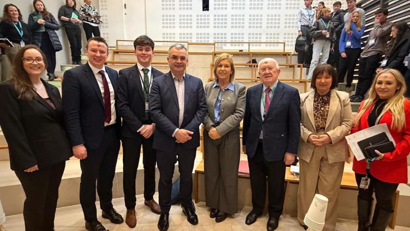 Ballina student speaks at Leinster House on boosting youth political participation
