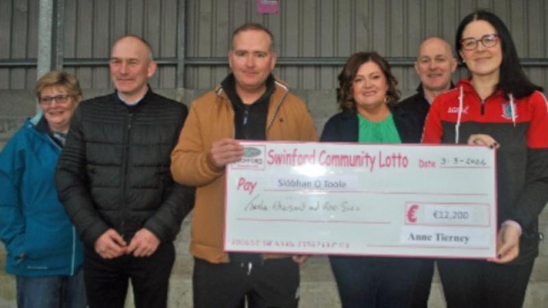 Mayo woman handed cheque after scooping big local lotto prize
