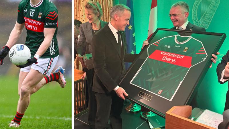World leader presented with Mayo GAA jersey in historic moment