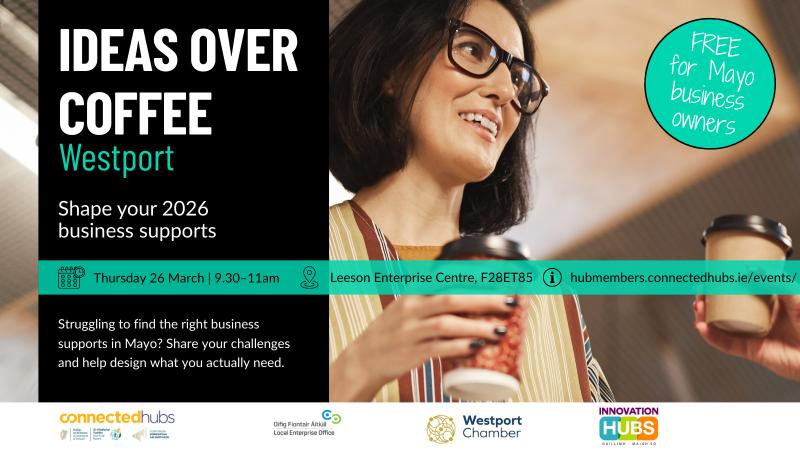 Businesses invited to shape further supports at ideas over coffee event in West Mayo