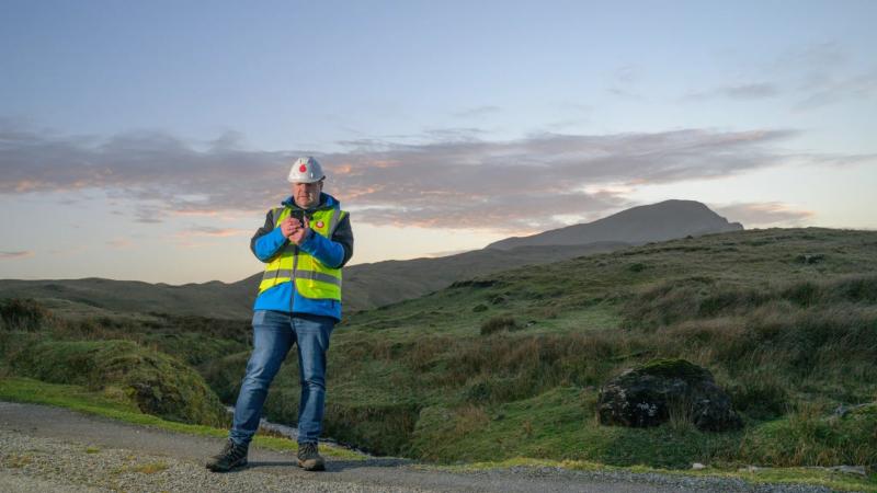 Vodafone first video call satellite