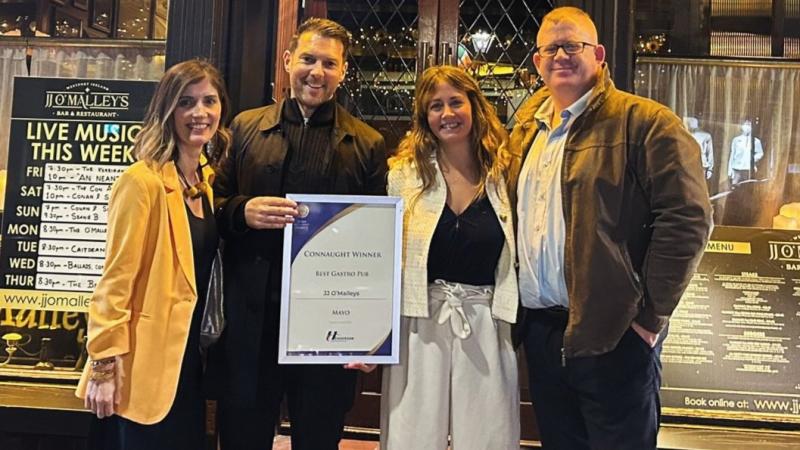 'A real honour' - Mayo pub wins 'Best Gastro Pub' at Irish Restaurant Awards