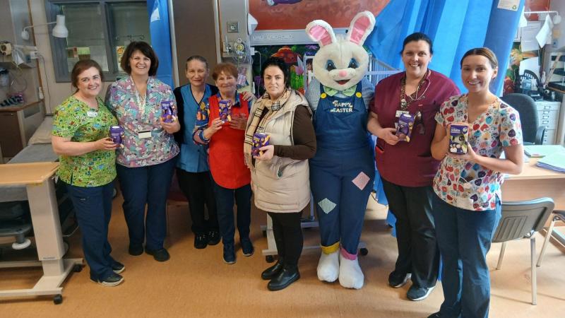 PICTURES: Easter Bunny pays a visit to Mayo University Hospital 