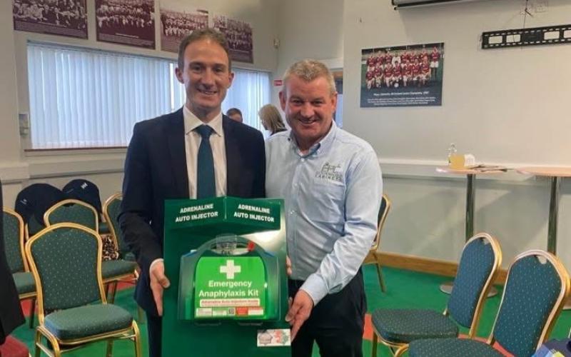 Alan Dillon Emergency anaphylaxis kit launch