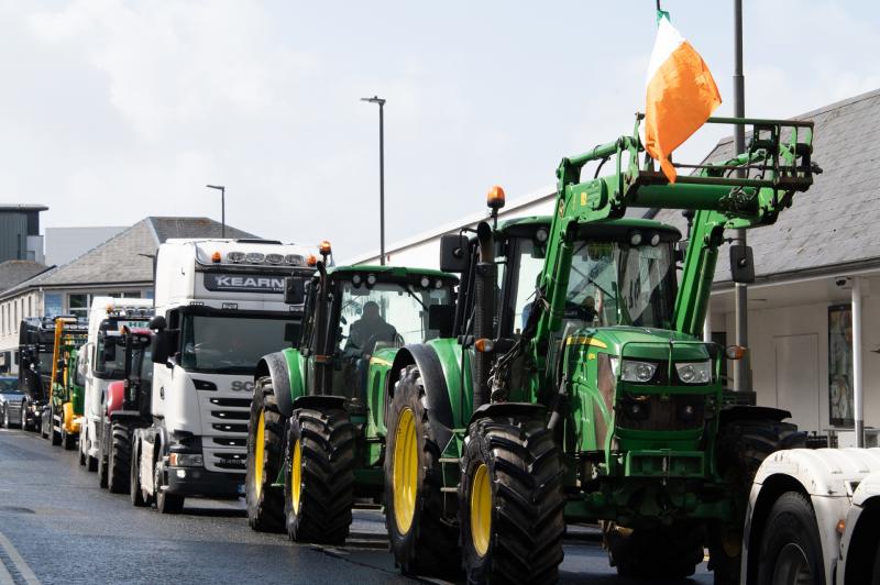 Fuel protests took place in Castlebar over the weekend