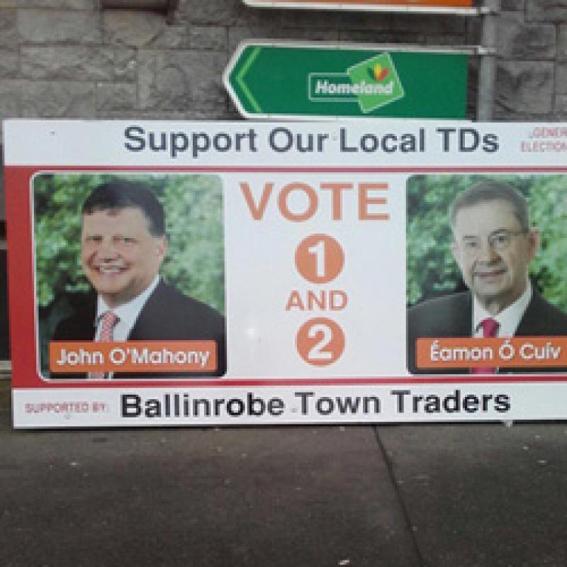 Ballinrobe Town Traders back O’Mahony and Ó Cuív 