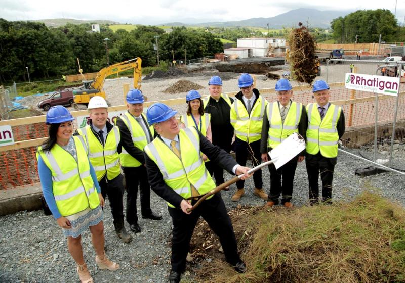 Michael Ring turning the sod on the Westport Primary Care Centre