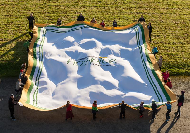 Guinness World Record tea towel for Mayo Roscommon Hospice
