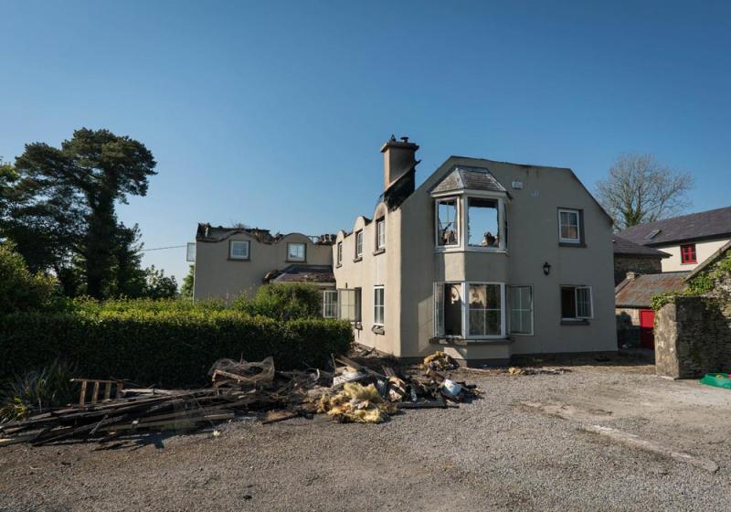 Kiltimagh family lucky to escape as gorse fire destroys home