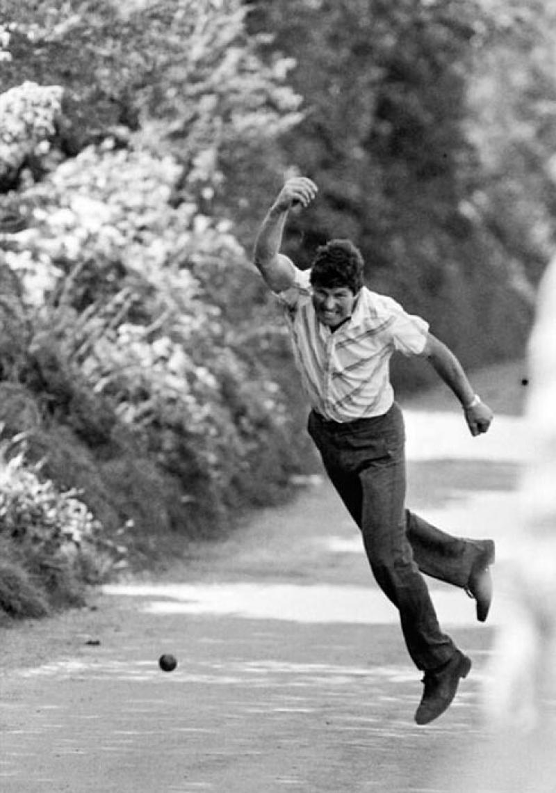 Memories rekindled as road bowling returns to Aughagower