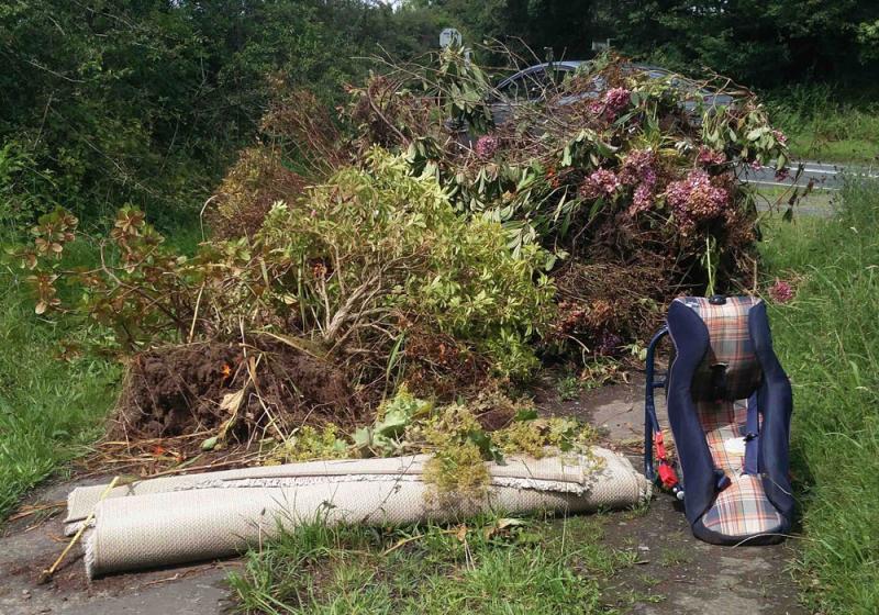 Landowner disgusted by dumping at field entrance