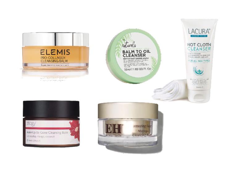 Gentle cleansing with balms and hot cloths