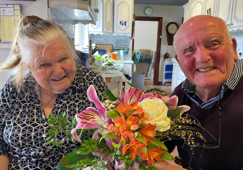 Sun shines on Crossmolina’s blue sapphire couple