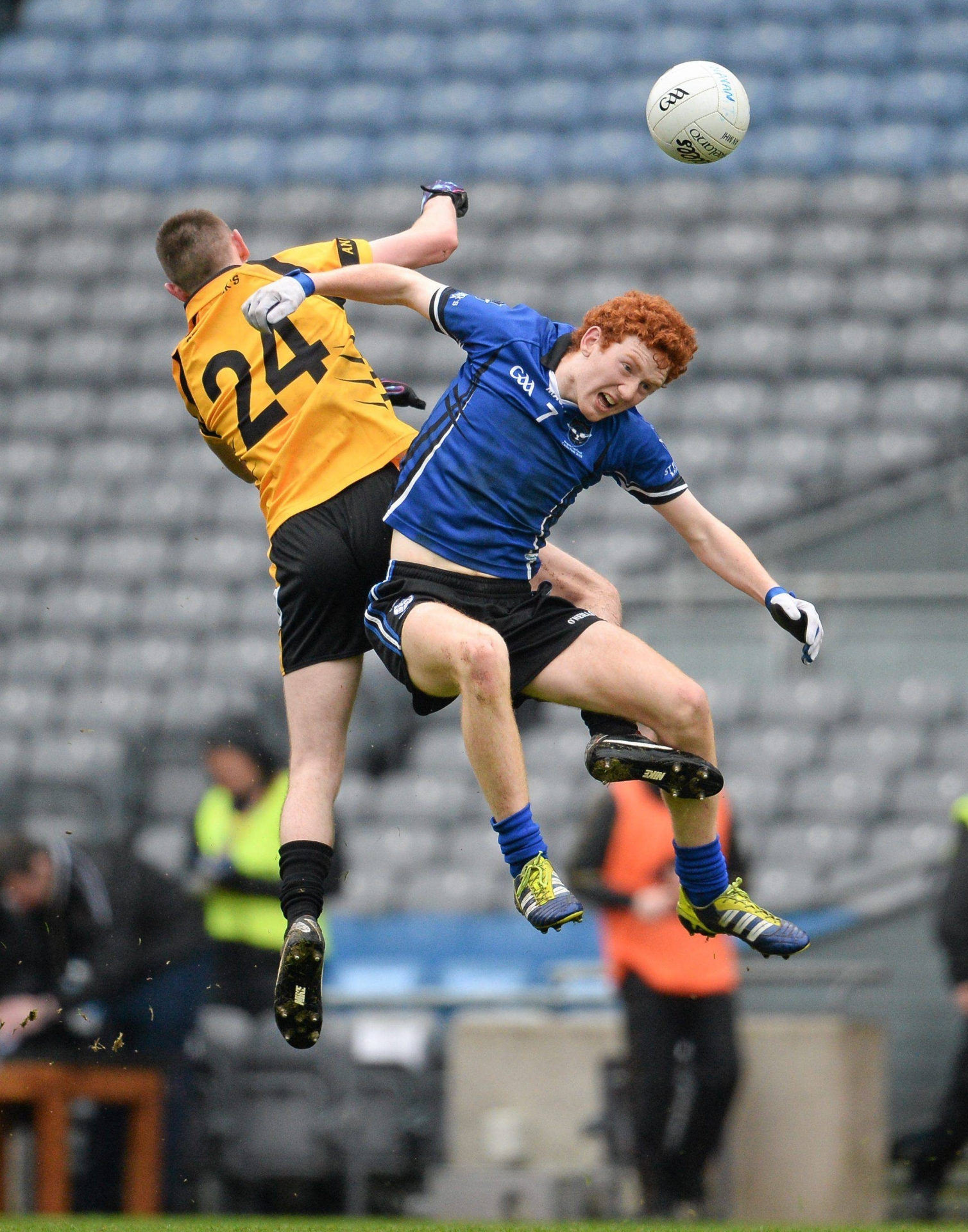 Current Derry inter-county footballer Conor Glass in Hogan Cup final action for St Pat's, Maghera 