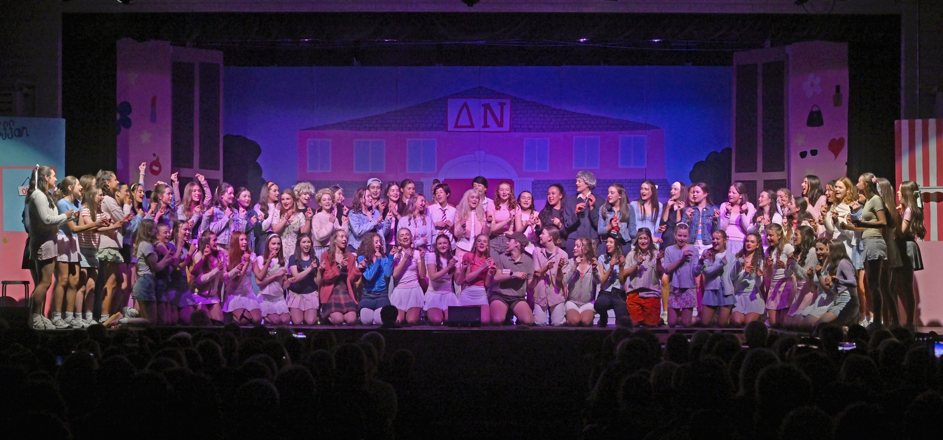 All the cast on stage during the final performance of the Sacred Heart School Westport Transition Year Musical Legally Blonde Jnr last Thursday evening. 